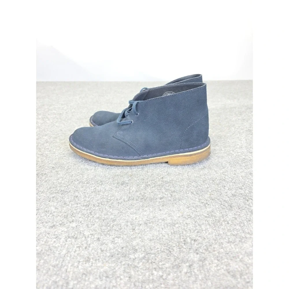 Clarks Originals Boots Women's 8 M Charles F. Stead‎ Desert Chukka Suede Navy